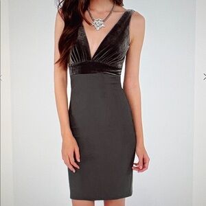 Velbet Midi grey Dress